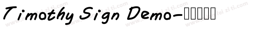 Timothy Sign Demo字体转换